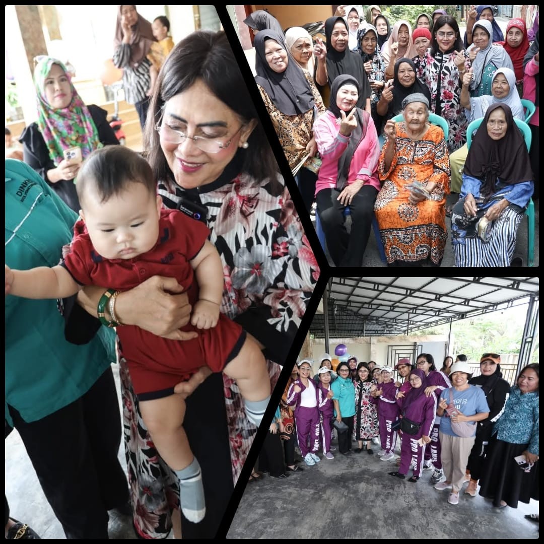 Perkuat Sinergi Kader , Ketua TP PKK Kota Tinjau Langsung Pelayanan di Dua Titik Posyandu 